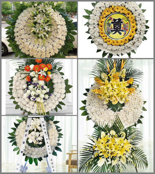 山东菏泽牡丹区高庄镇南头村花圈速递